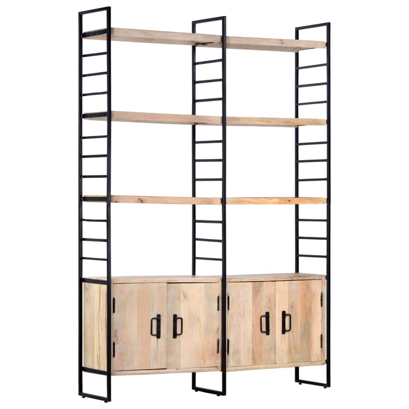 vidaXL 4-Tier Bookcase 124x30x180 cm Solid Mango Wood