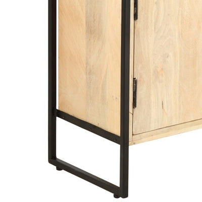 vidaXL 4-Tier Bookcase 124x30x180 cm Solid Mango Wood