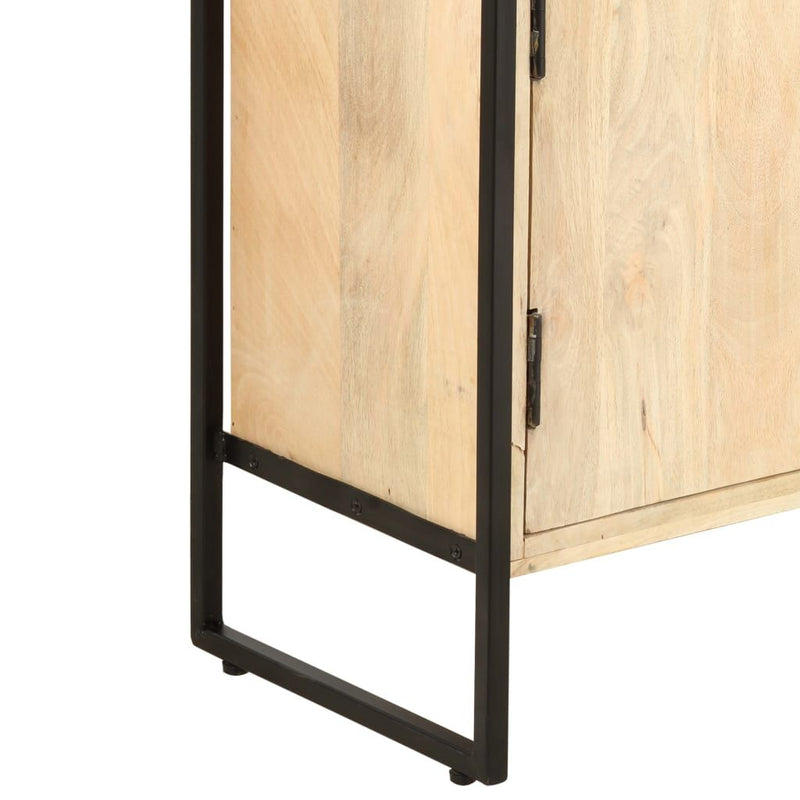 vidaXL 4-Tier Bookcase 124x30x180 cm Solid Mango Wood