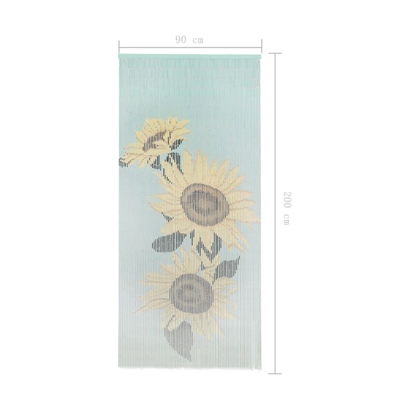 vidaXL Insect Door Curtain Bamboo 90x200 cm