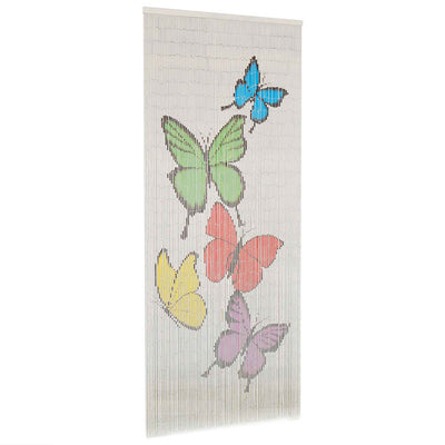 vidaXL Insect Door Curtain Bamboo 90x200 cm