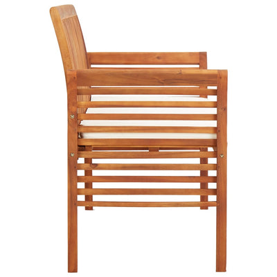 vidaXL 3-Seater Garden Bench with Cushion 150 cm Solid Acacia Wood