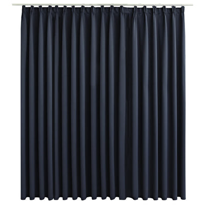 vidaXL Blackout Curtain with Hooks Anthracite 290x245 cm