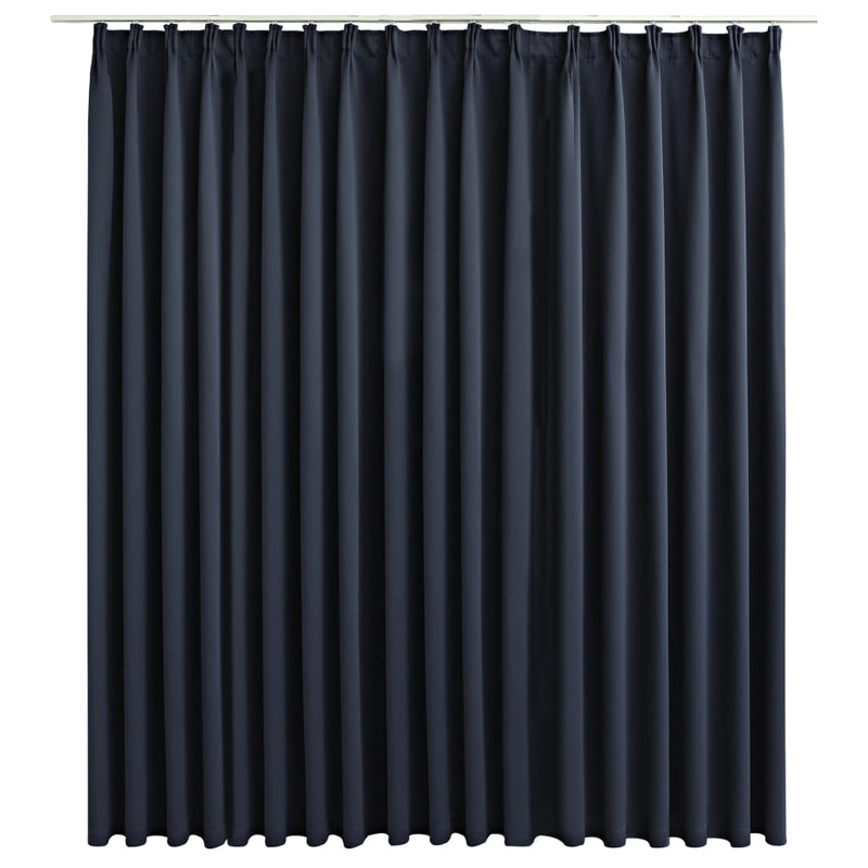 vidaXL Blackout Curtain with Hooks Anthracite 290x245 cm