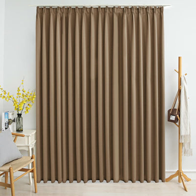 vidaXL Blackout Curtain with Hooks Anthracite 290x245 cm