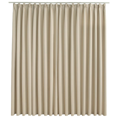 vidaXL Blackout Curtain with Hooks Anthracite 290x245 cm
