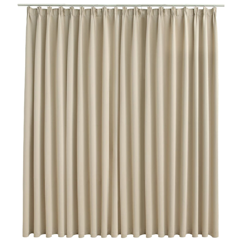 vidaXL Blackout Curtain with Hooks Anthracite 290x245 cm