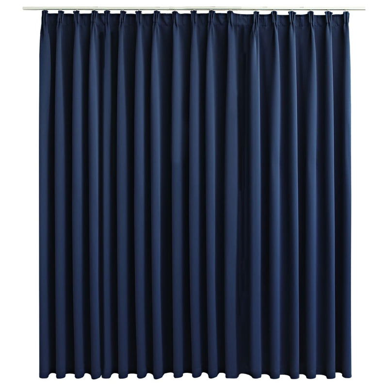 vidaXL Blackout Curtain with Hooks Anthracite 290x245 cm