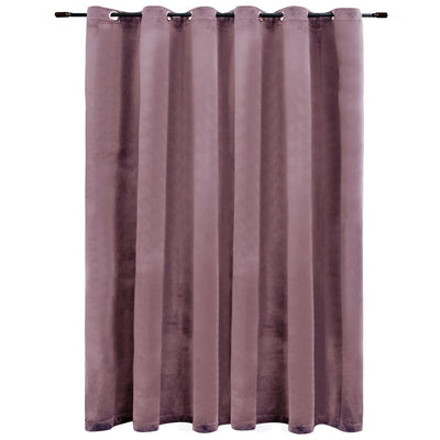 vidaXL Blackout Curtain with Metal Rings Velvet Anthracite 290x245 cm
