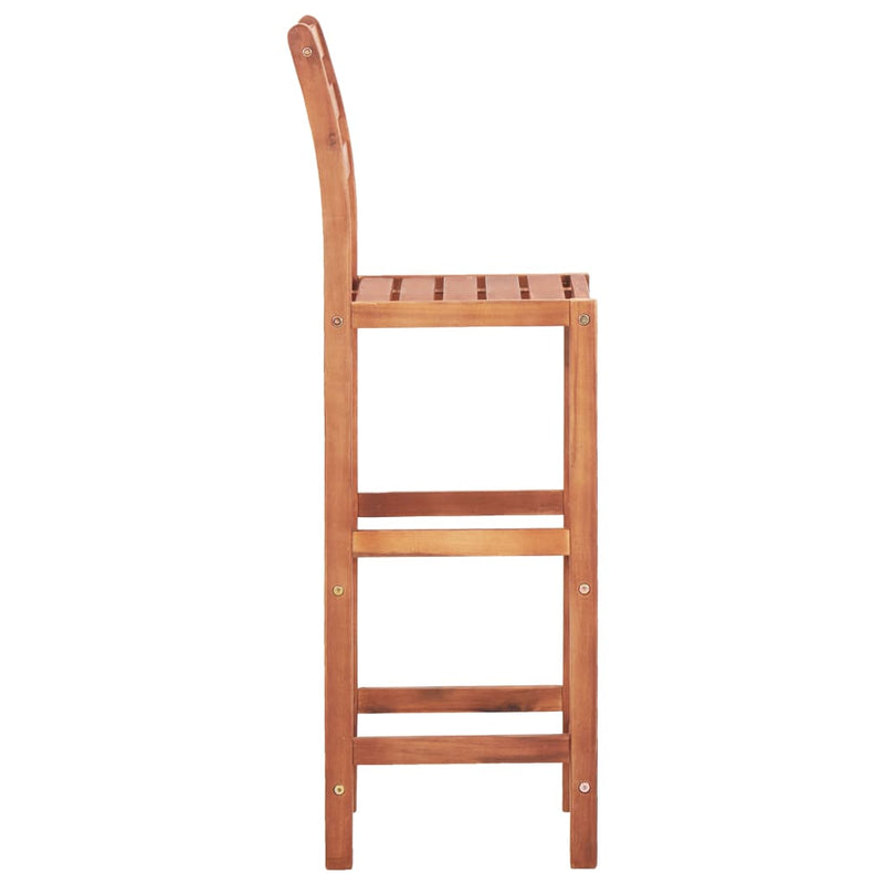 vidaXL Bar Chairs 4 pcs Solid Acacia Wood