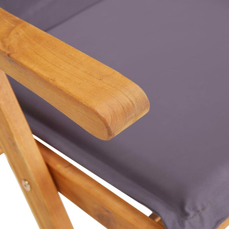 vidaXL Reclining Garden Chairs 2 pcs Brown Solid Acacia Wood