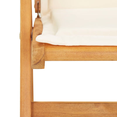 vidaXL Reclining Garden Chairs 2 pcs Brown Solid Acacia Wood