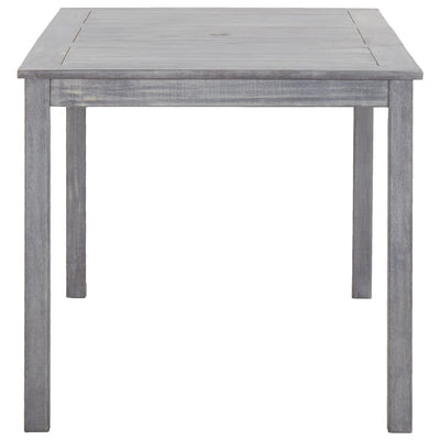vidaXL 5 Piece Outdoor Dining Set Grey Solid Acacia Wood