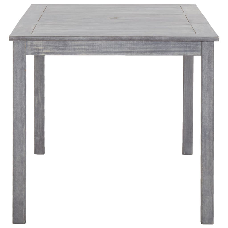 vidaXL 5 Piece Outdoor Dining Set Grey Solid Acacia Wood