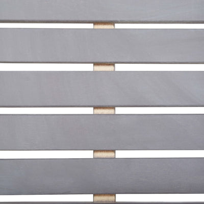 vidaXL 9 Piece Outdoor Dining Set Grey Solid Acacia Wood