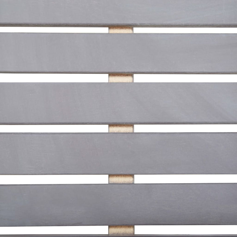 vidaXL 9 Piece Outdoor Dining Set Grey Solid Acacia Wood