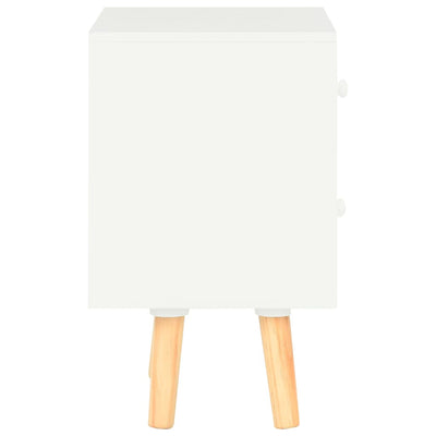 vidaXL Bedside Cabinets 2 pcs Black 40x30x50 cm Solid Pinewood