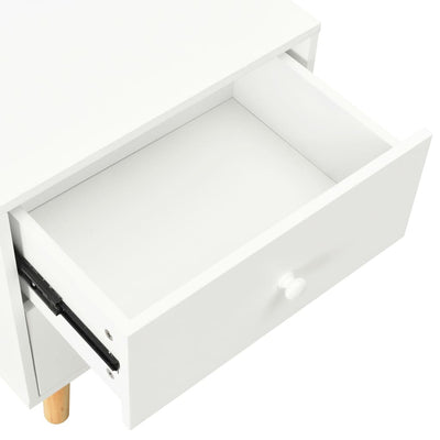 vidaXL Bedside Cabinets 2 pcs Black 40x30x50 cm Solid Pinewood