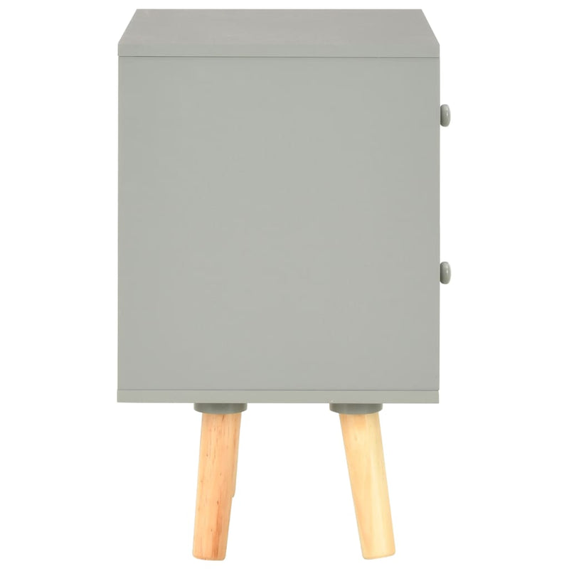 vidaXL Bedside Cabinets 2 pcs Black 40x30x50 cm Solid Pinewood