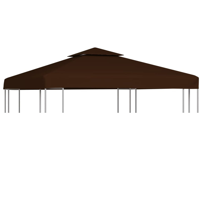 vidaXL 2-Tier Gazebo Top Cover 310 g/m² 3x3 m Bordeaux