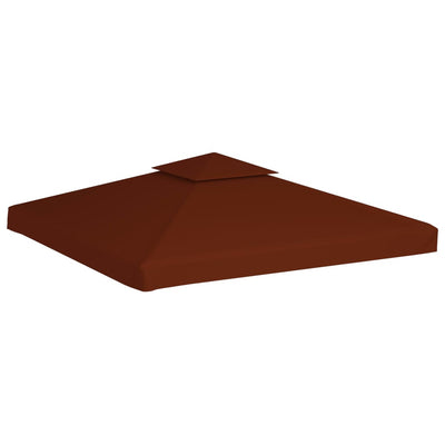 vidaXL 2-Tier Gazebo Top Cover 310 g/m² 3x3 m Bordeaux