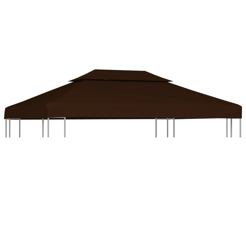 vidaXL 2-Tier Gazebo Top Cover 310 g/m² 3x3 m Bordeaux