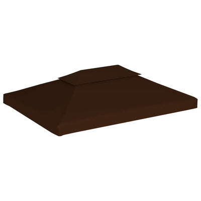 vidaXL 2-Tier Gazebo Top Cover 310 g/m² 3x3 m Bordeaux
