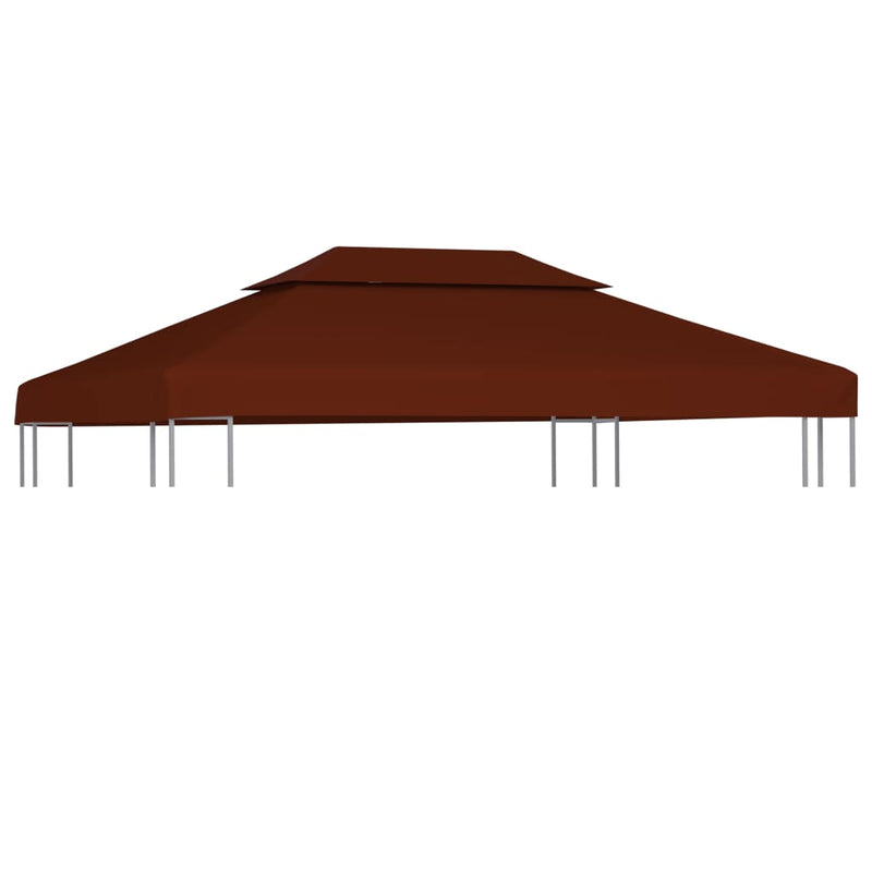 vidaXL 2-Tier Gazebo Top Cover 310 g/m² 3x3 m Bordeaux