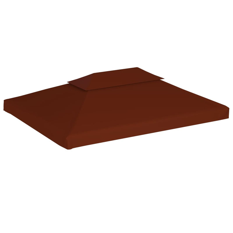 vidaXL 2-Tier Gazebo Top Cover 310 g/m² 3x3 m Bordeaux