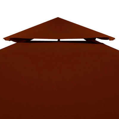 vidaXL 2-Tier Gazebo Top Cover 310 g/m² 3x3 m Bordeaux