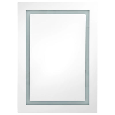 vidaXL LED Bathroom Mirror Cabinet 50x13x70 cm