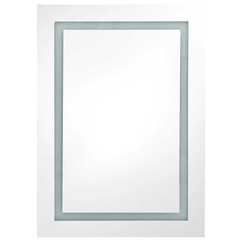 vidaXL LED Bathroom Mirror Cabinet 50x13x70 cm