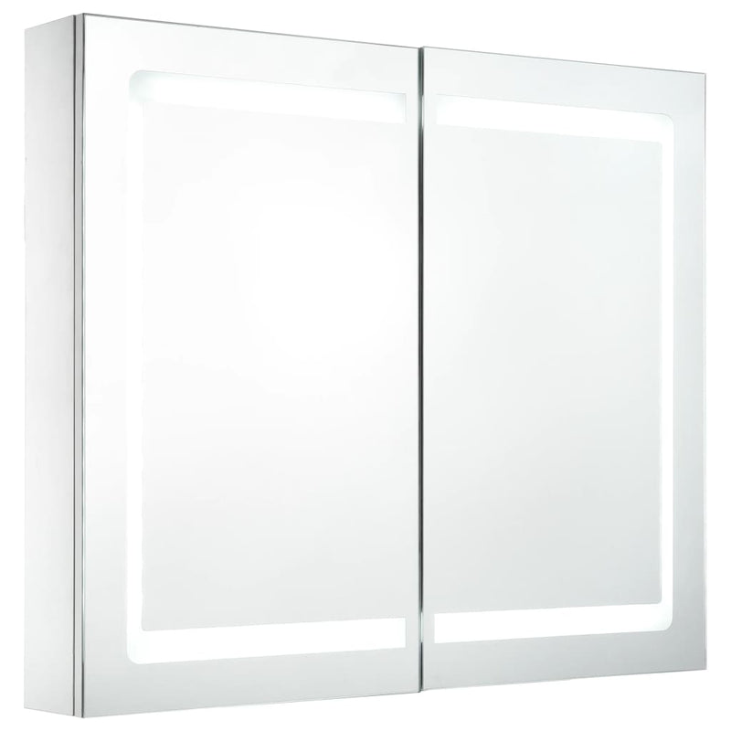 vidaXL LED Bathroom Mirror Cabinet 80x12.2x68 cm