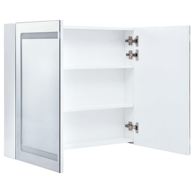 vidaXL LED Bathroom Mirror Cabinet 80x12.2x68 cm