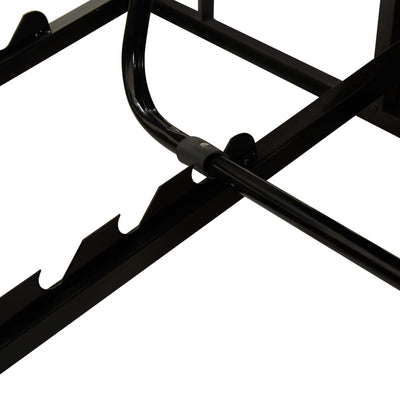 vidaXL 2-Person Sunbed with Cushion Black Poly Rattan