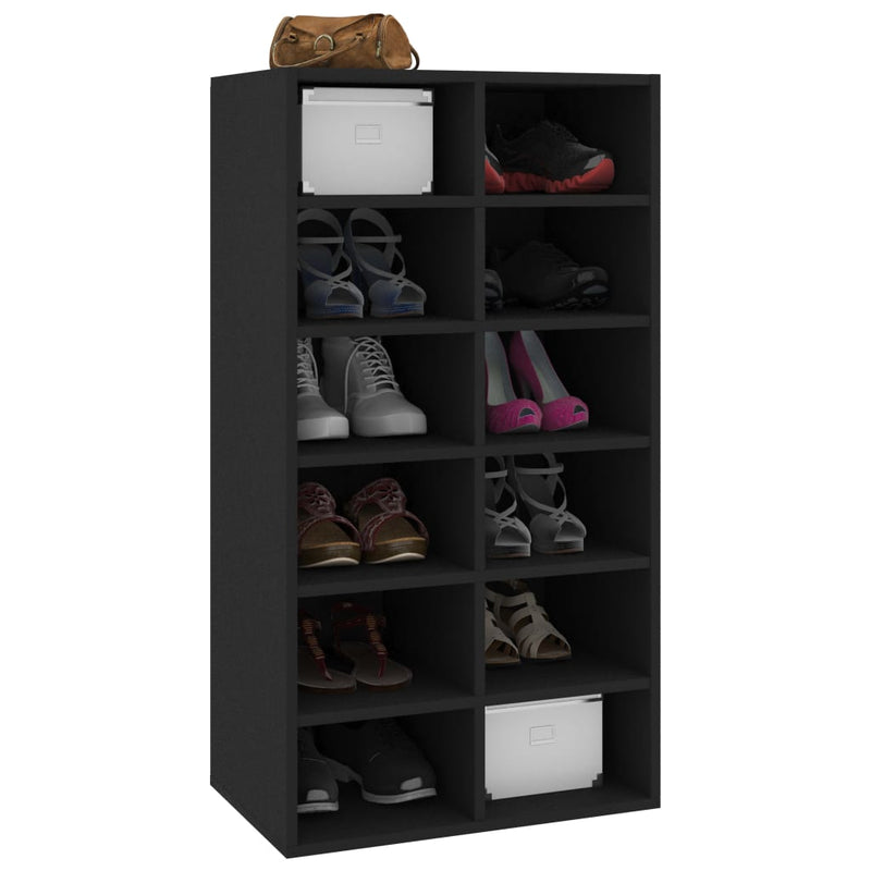 vidaXL Shoe Rack Sonoma Oak 54x34x100.5 cm Engineered Wood