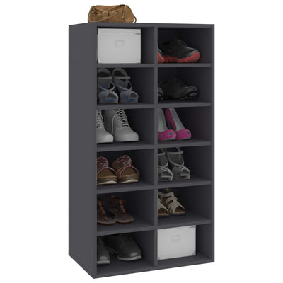 vidaXL Shoe Rack Sonoma Oak 54x34x100.5 cm Engineered Wood