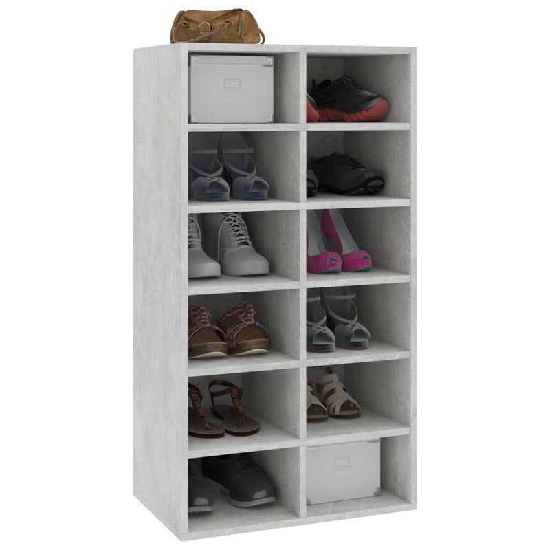 vidaXL Shoe Rack Sonoma Oak 54x34x100.5 cm Engineered Wood