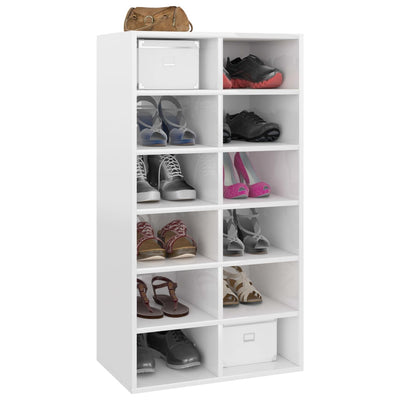 vidaXL Shoe Rack Sonoma Oak 54x34x100.5 cm Engineered Wood