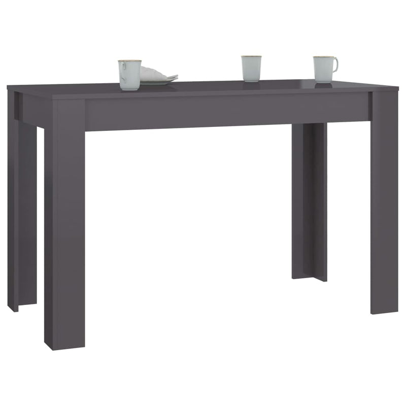 vidaXL Dining Table Black 120x60x76 cm Engineered Wood