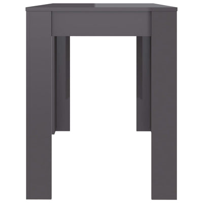 vidaXL Dining Table Black 120x60x76 cm Engineered Wood