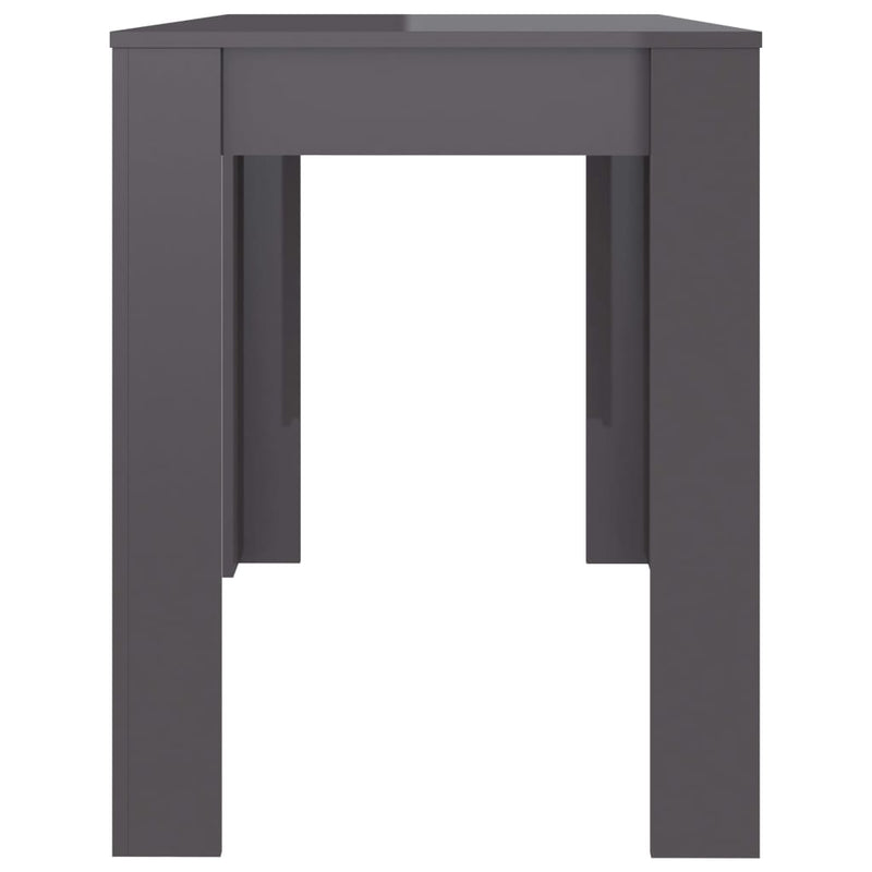 vidaXL Dining Table Black 120x60x76 cm Engineered Wood