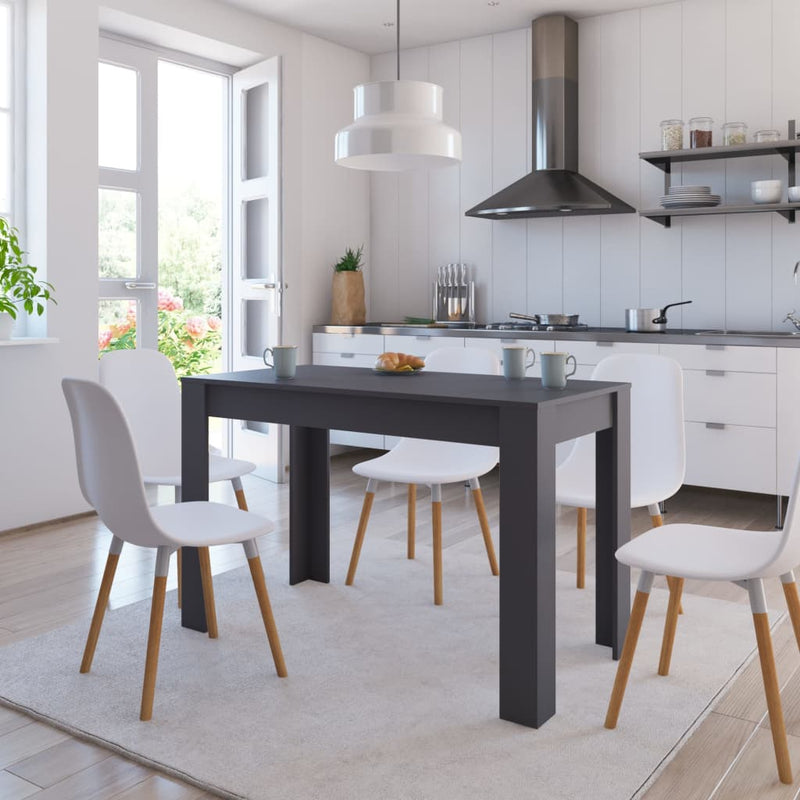 vidaXL Dining Table Black 120x60x76 cm Engineered Wood