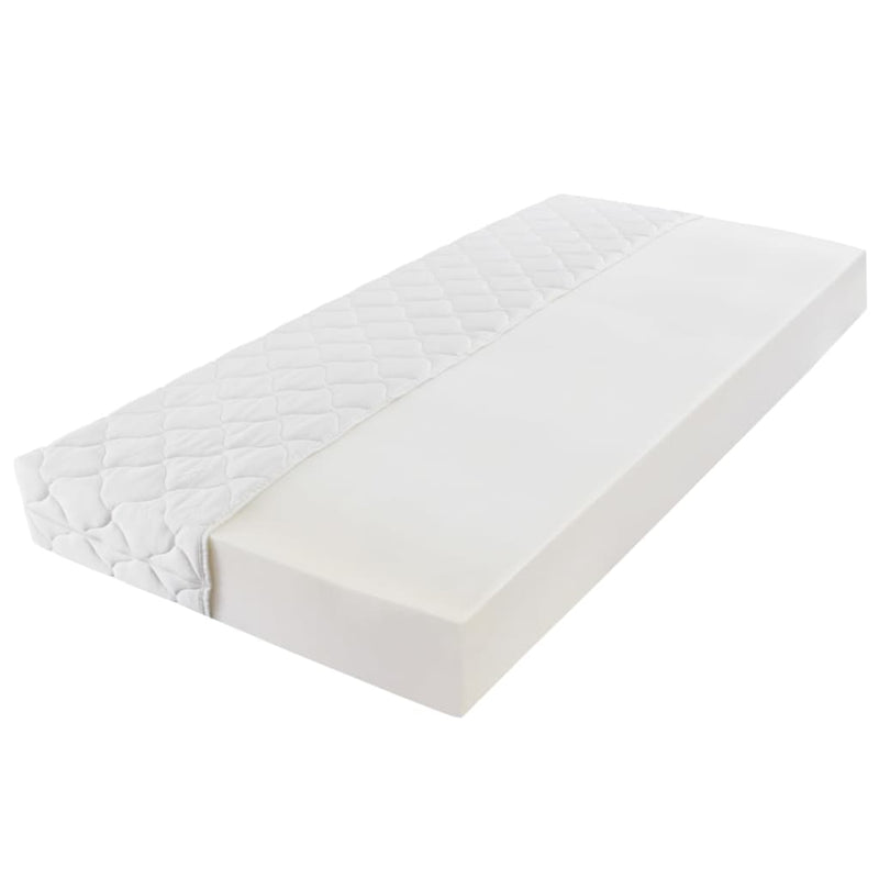 vidaXL Mattress with a Washable Cover 203x153x17 cm