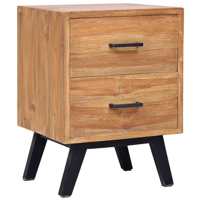 vidaXL Bedside Cabinet 40x30x50 cm Solid Teak
