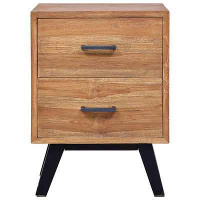 vidaXL Bedside Cabinet 40x30x50 cm Solid Teak