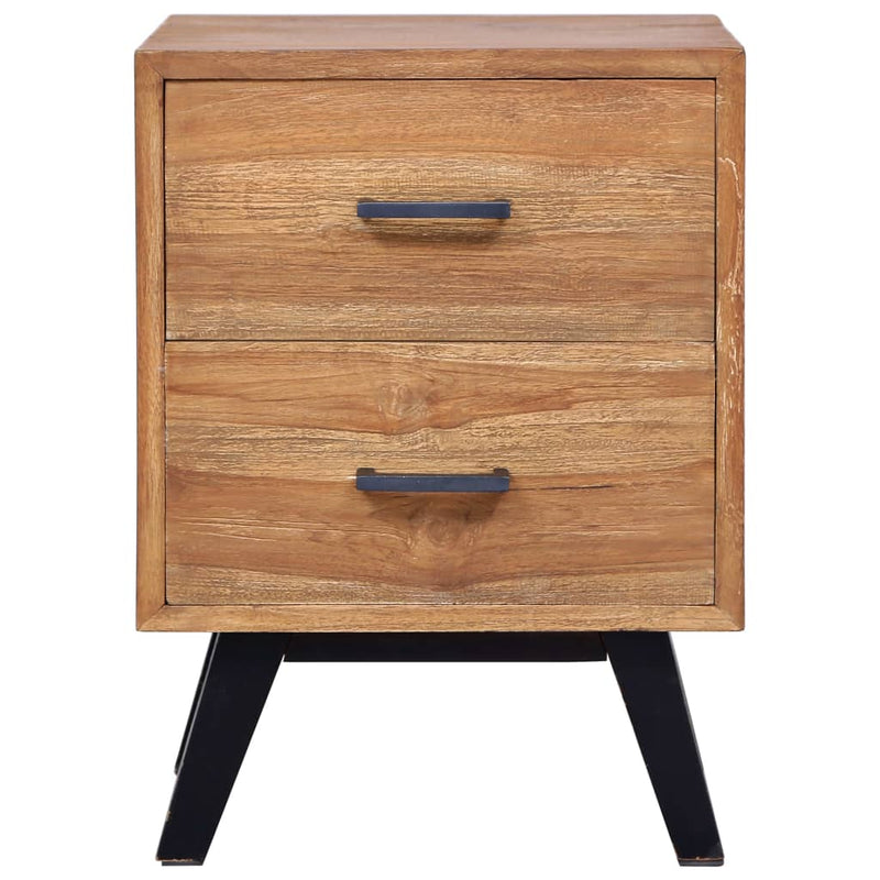 vidaXL Bedside Cabinet 40x30x50 cm Solid Teak