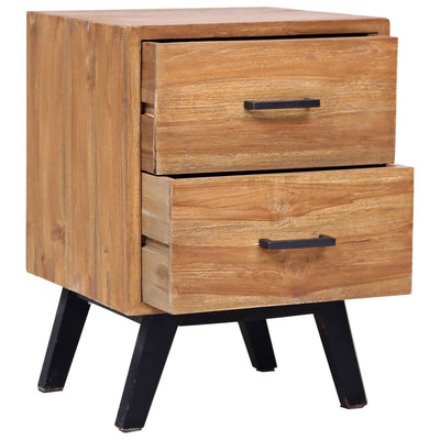 vidaXL Bedside Cabinet 40x30x50 cm Solid Teak