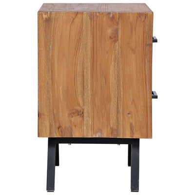 vidaXL Bedside Cabinet 40x30x50 cm Solid Teak