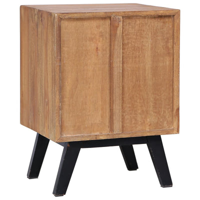 vidaXL Bedside Cabinet 40x30x50 cm Solid Teak